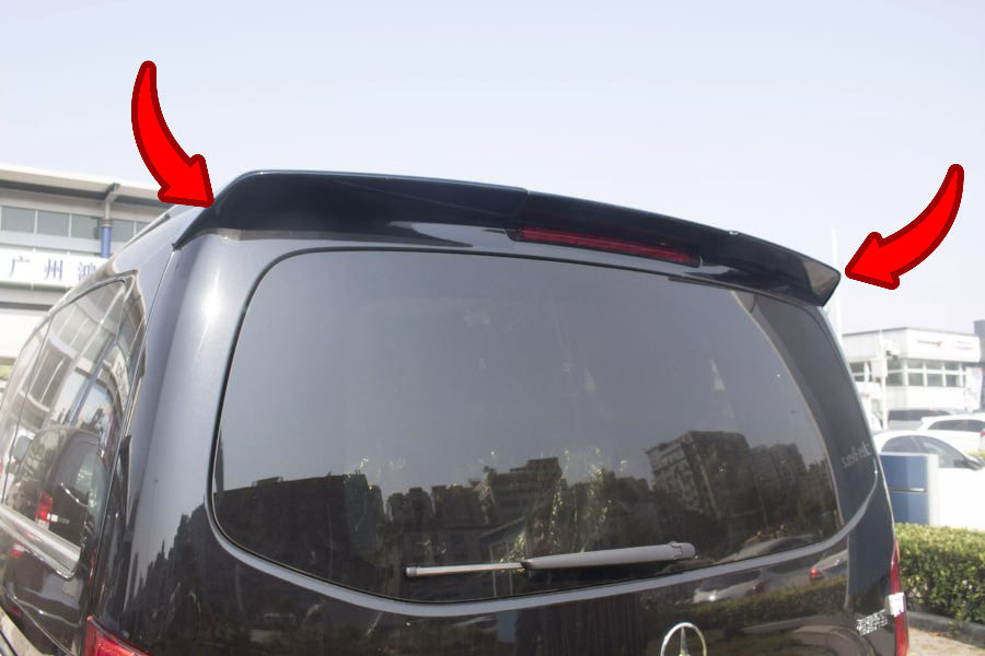 🔥0570 SPOILER ADATTO PER MERCEDES BENZ VITO W447 2014+ NERO LUCIDO🔥
