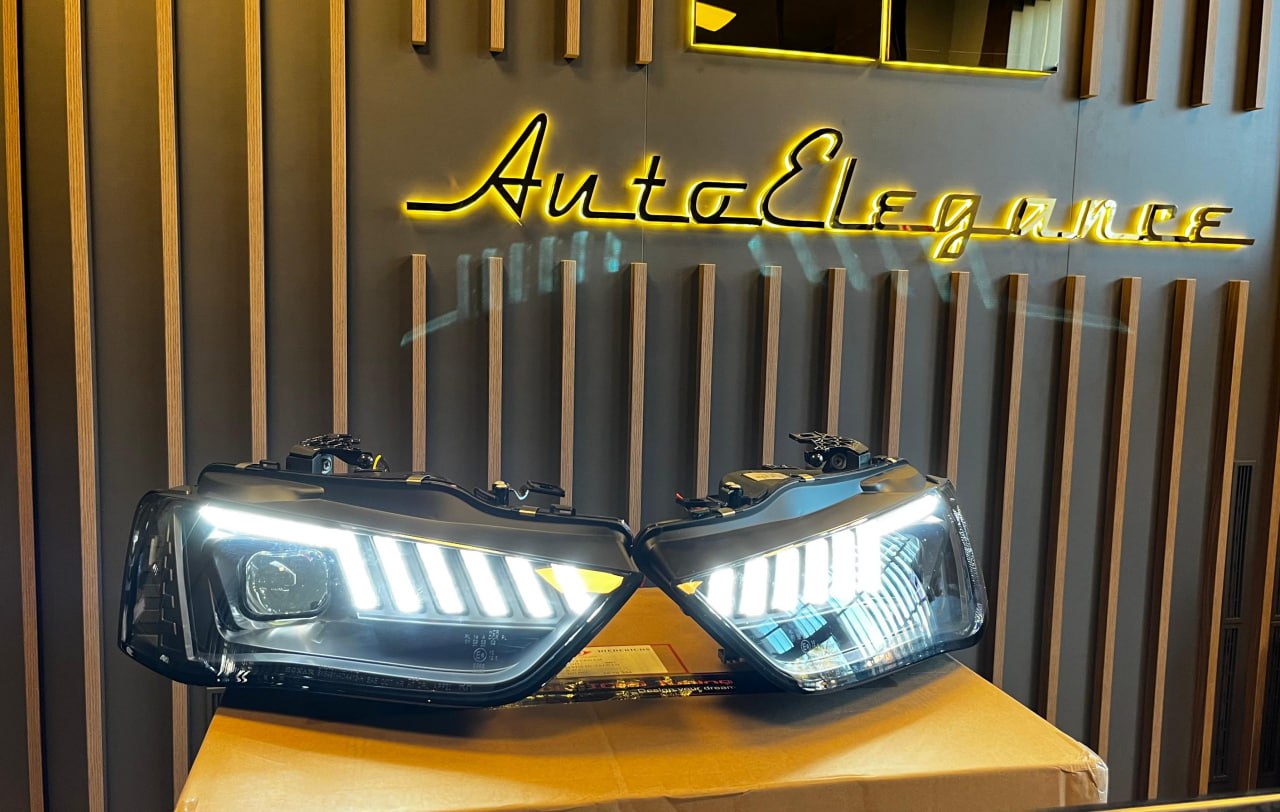 ⭐2093 FARI ANTERIORI ADATTO PER AUDI A4 B8 2012-2015 NERI FRECCIA LED DINAMICA⭐