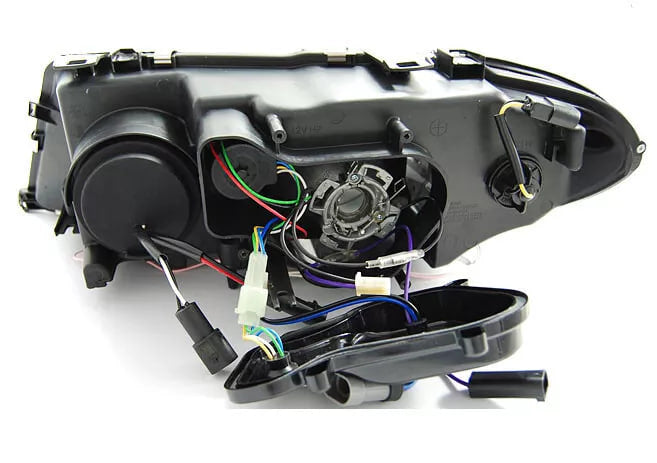 FARI FANALI ANTERIORI PER BMW E46 2003 2004-2006 COUPE CABRIO CCFL XENON NERO