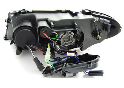 FARI FANALI ANTERIORI PER BMW E46 2003 2004-2006 COUPE CABRIO CCFL XENON NERO