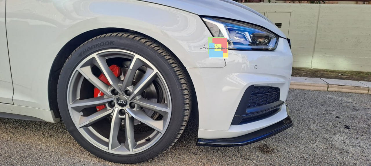 🔥0884 SPLITTER SUITABLE FOR AUDI A5 F5 2016-2019 SLINE S5 GLOSSY BLACK🔥