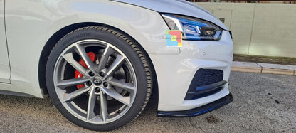 🔥0884 SPLITTER SUITABLE FOR AUDI A5 F5 2016-2019 SLINE S5 GLOSSY BLACK🔥