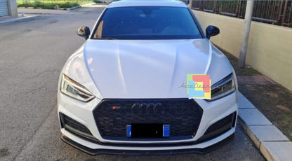🔥0884 SPLITTER SUITABLE FOR AUDI A5 F5 2016-2019 SLINE S5 GLOSSY BLACK🔥