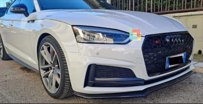 🔥0884 SPLITTER SUITABLE FOR AUDI A5 F5 2016-2019 SLINE S5 GLOSSY BLACK🔥