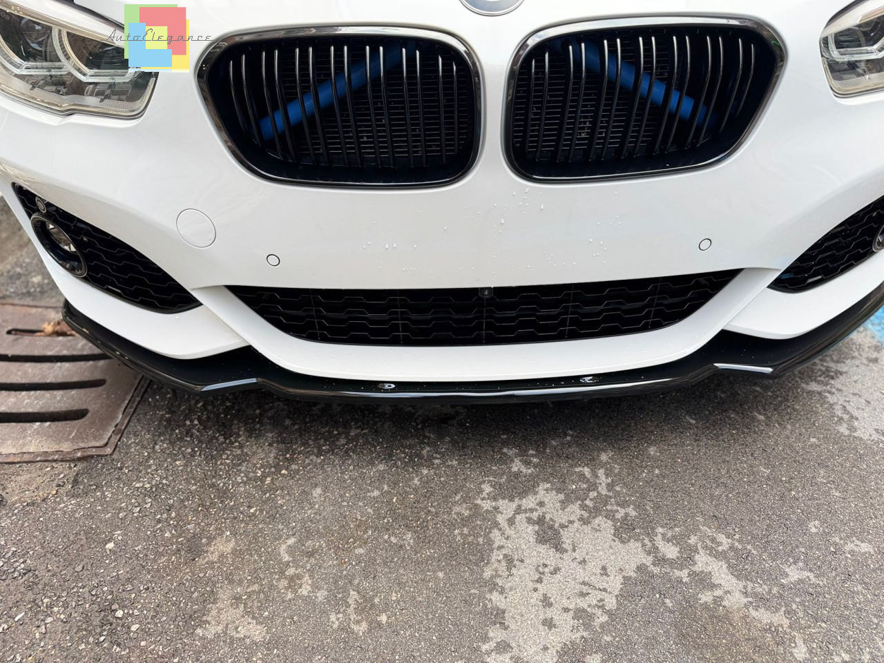 🔥⭐0563 SPLITTER ADATTO PER BMW SERIE 1 F20 F21 15-19 MSPORT LOOK NERO LUCIDO⭐🔥