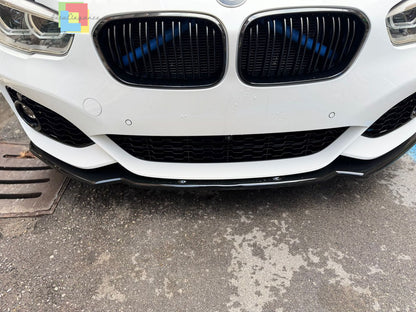 🔥⭐0563 SPLITTER ADATTO PER BMW SERIE 1 F20 F21 15-19 MSPORT LOOK NERO LUCIDO⭐🔥