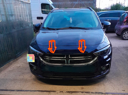 0664⭐FRONT GRILLE MASK SUITABLE FOR FIAT TIPO EDGEA LOOK DODG⭐ 