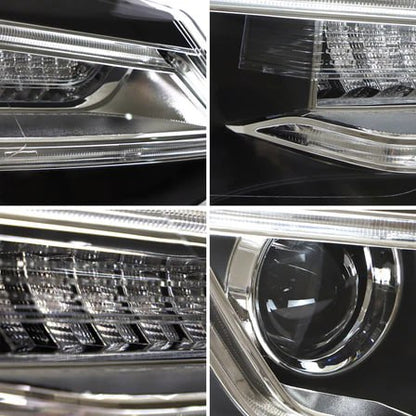 ✨2090 HEADLIGHTS SUITABLE FOR VW POLO 6R 6C 2011-2017 LED LOOK DEVIL EYE✨