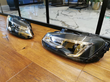 ✨2090 HEADLIGHTS SUITABLE FOR VW POLO 6R 6C 2011-2017 LED LOOK DEVIL EYE✨