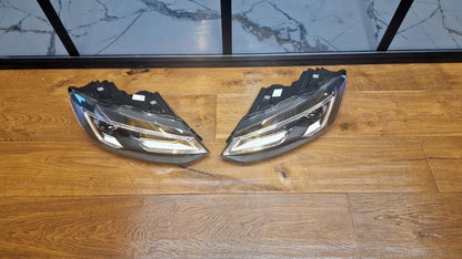 ✨2090 HEADLIGHTS SUITABLE FOR VW POLO 6R 6C 2011-2017 LED LOOK DEVIL EYE✨