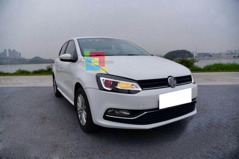 ✨2090 HEADLIGHTS SUITABLE FOR VW POLO 6R 6C 2011-2017 LED LOOK DEVIL EYE✨