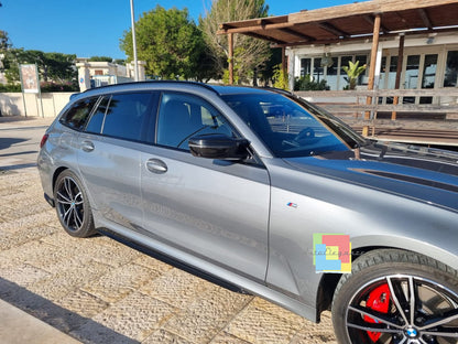 🔥SOTTO MINIGONNE ADATTE PER BMW SERIE 3 G20 NERO LUCIDO ABS🔥