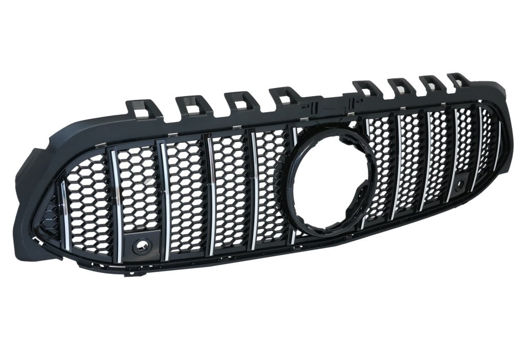 🔥2102 GRILLE SUITABLE FOR MERCEDES BENZ A CLASS W177 18-2022 CHROME WITH MESH🔥 