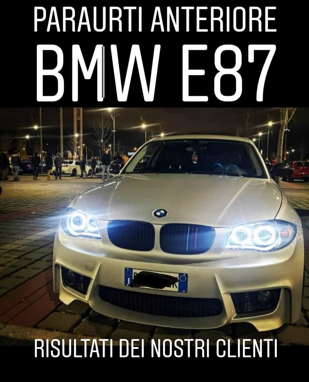 ❄️Sport front bumper 1M Look with SRA for Bmw 1 E81, E82, E87, E88 ❄️ 