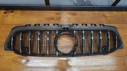 🔥2102 GRILLE SUITABLE FOR MERCEDES BENZ A CLASS W177 18-2022 CHROME WITH MESH🔥 