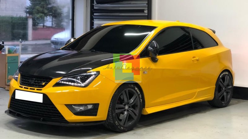 ⭐ 0506 SPLITTER SUITABLE FOR SEAT IBIZA 6J 2008-2017 GLOSSY BLACK⭐ 