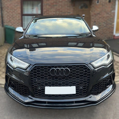 💕ART. 0021 SPLITTER A6 4G C7 RS6 2011-2018 NERO LUCIDO💕