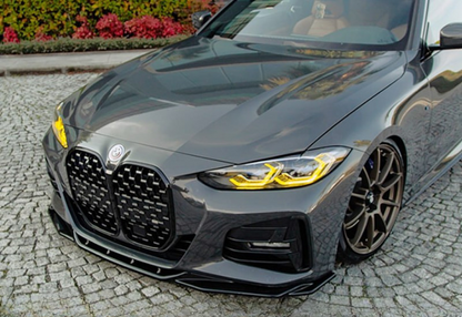 ⭐SPLITTER ADATTO PER BMW G22 2020+  Splitter Front A Plus M440i M Pack V2 Style⭐