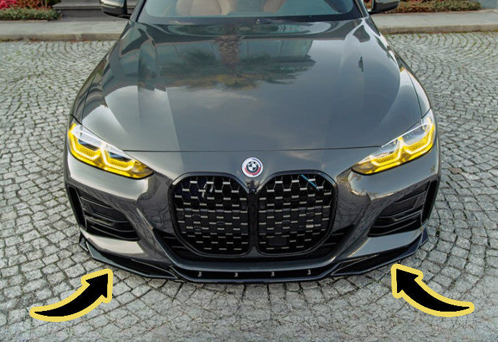 ⭐SPLITTER ADATTO PER BMW G22 2020+  Splitter Front A Plus M440i M Pack V2 Style⭐