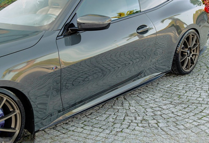 ⭐BMW G22 20+ under side skirts extension m440i m package black gloss⭐ 