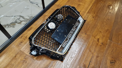 2100⭐GRILLE SUITABLE FOR AUDI A3 8V 12-16 RS3 LOOK QUATTRO SATIN CHROME EDGE⭐ 