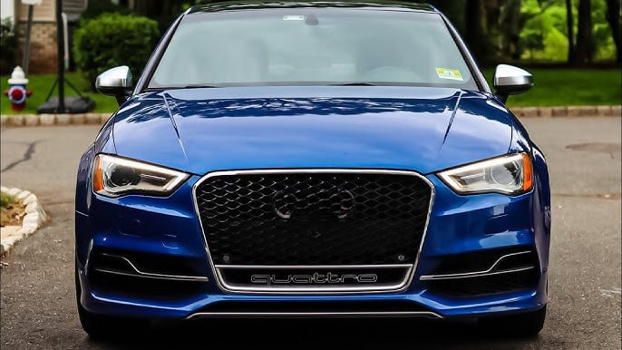 2100⭐GRILLE SUITABLE FOR AUDI A3 8V 12-16 RS3 LOOK QUATTRO SATIN CHROME EDGE⭐ 