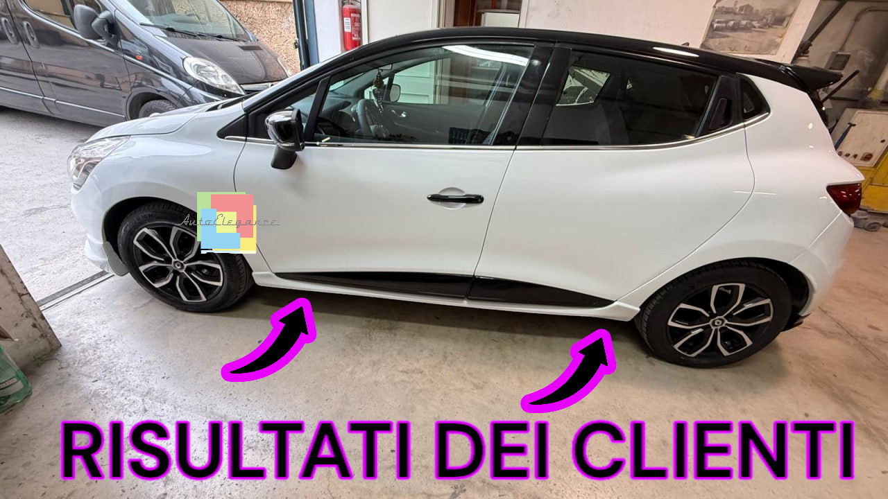 0641⭐RENAULT CLIO 5 V 2019+ SPOILER SIDE SKIRTS SPORTY LOOK RS⭐ 