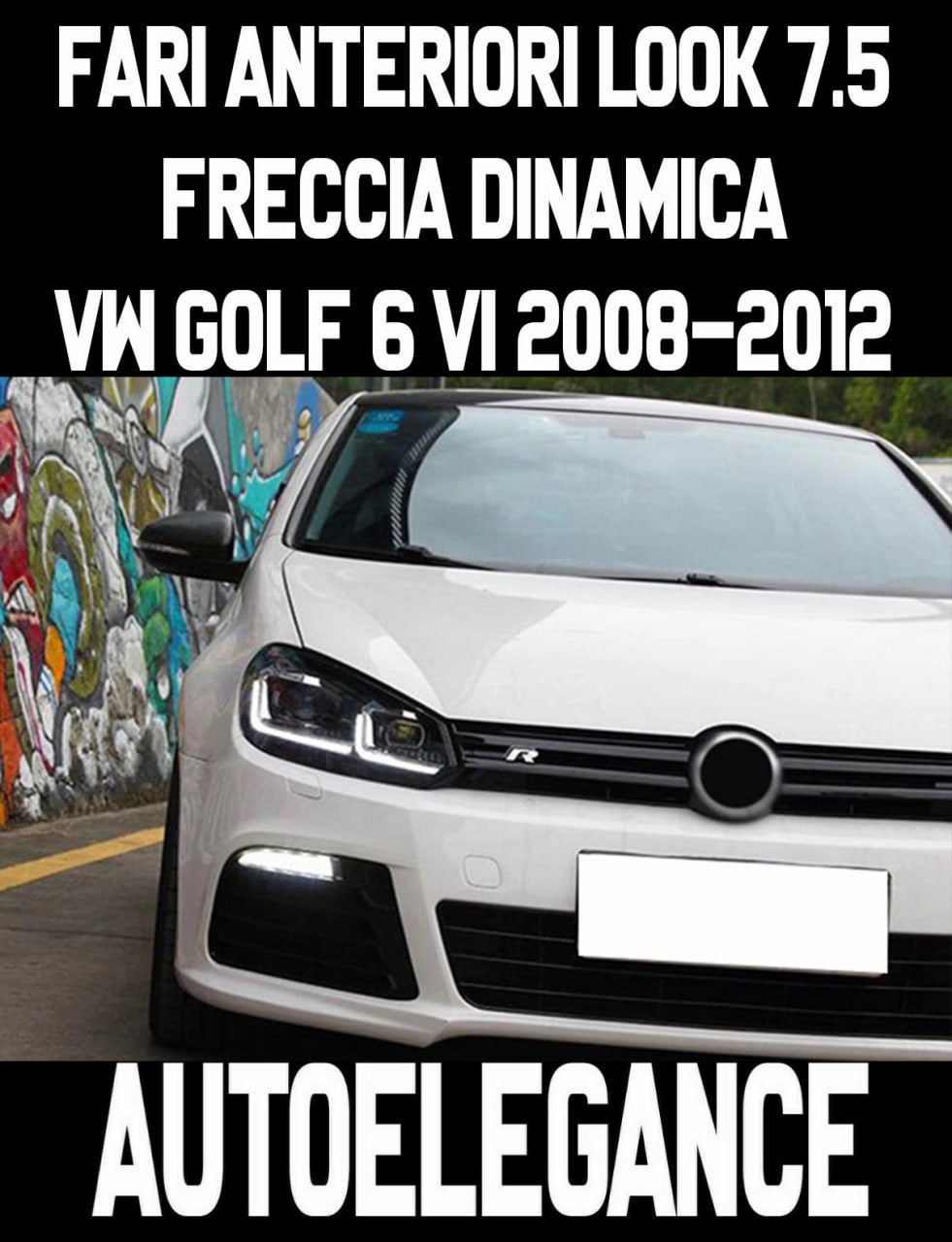 🔥Coppia fari anteriori full led adatto per golf 6 freccia dinamica🔥