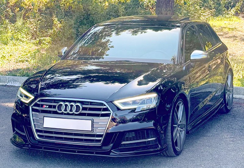 🔥splitter adatto per Audi A3 S3 8V SLINE LIFT 2017+ NERO LUCIDO🔥