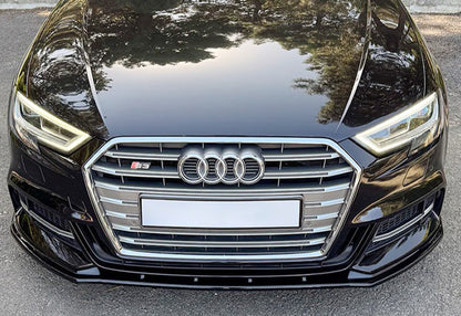 🔥splitter adatto per Audi A3 S3 8V SLINE LIFT 2017+ NERO LUCIDO🔥