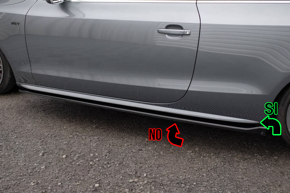 0475🔥Coppia minigonne laterali sline Adatto Per Audi A5 coupe🔥