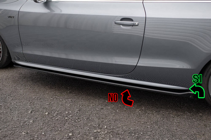 0475🔥Coppia minigonne laterali sline Adatto Per Audi A5 cabrio🔥