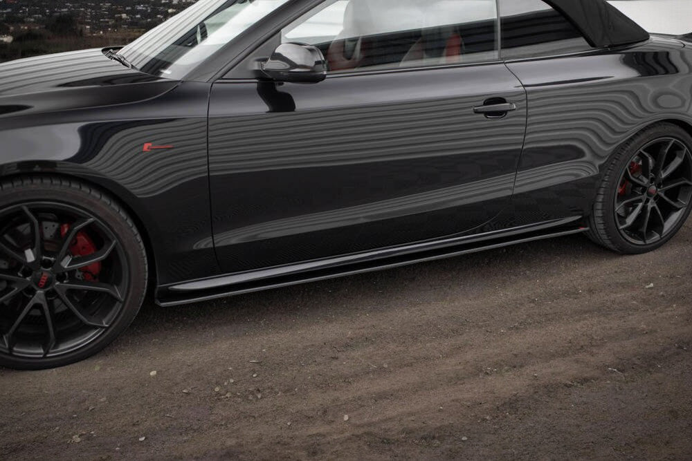 0475🔥Coppia minigonne laterali sline Adatto Per Audi A5 cabrio🔥