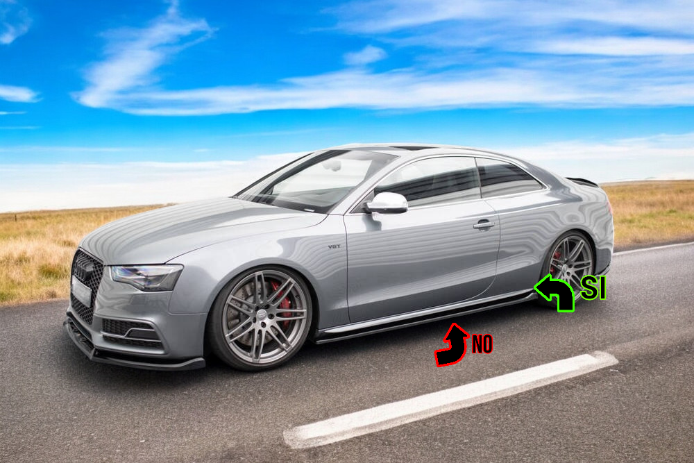 0475🔥Coppia minigonne laterali sline Adatto Per Audi A5 coupe🔥