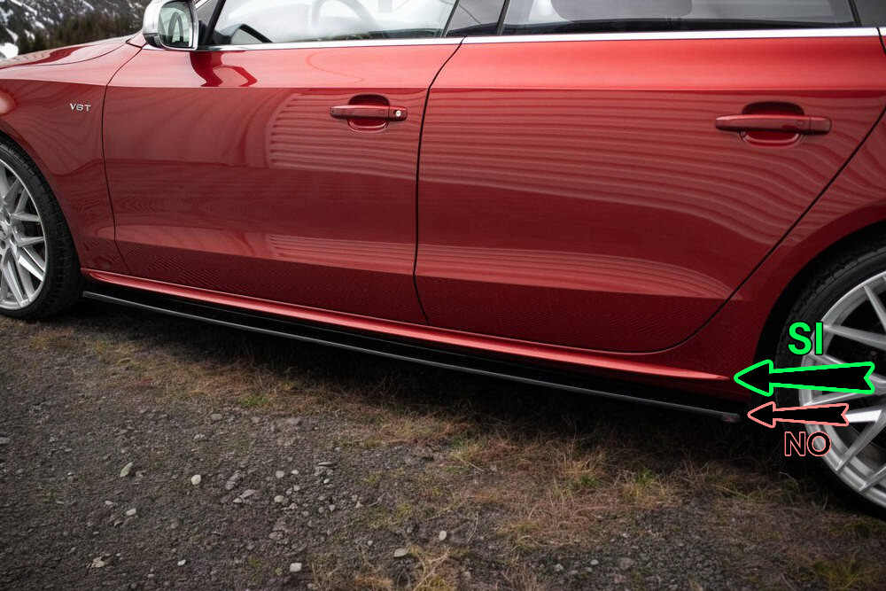 0475🔥Coppia minigonne laterali sline Adatto Per Audi A4 b8🔥