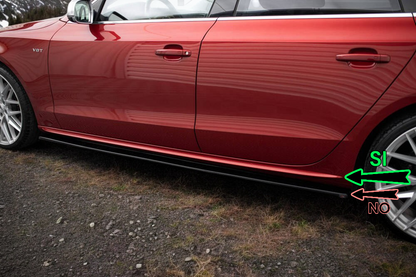 0475🔥Coppia minigonne laterali sline Adatto Per Audi A4 b8🔥