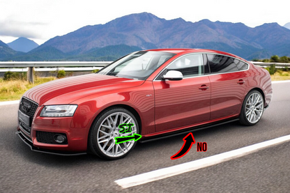 0475🔥Coppia minigonne laterali sline Adatto Per Audi A4 b8🔥