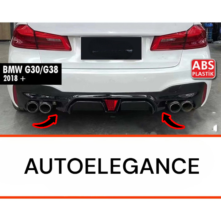 💥2108 DIFFUSORE ADATTO PER BMW SERIE 5 G30 MSPORT NERO LUCIDO G38 LOOK💥