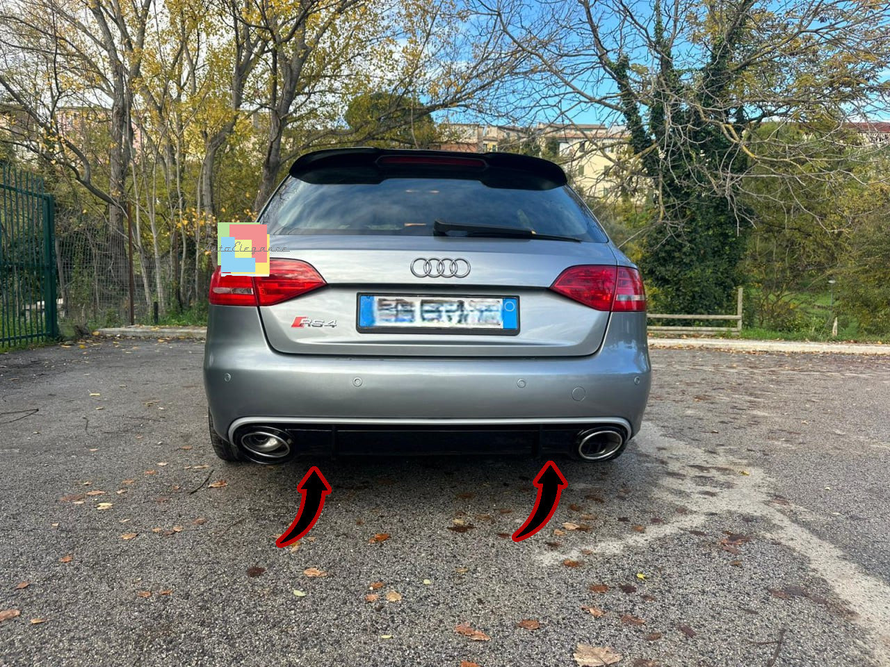 1263⭐ABS RS4 DIFFUSER UNDER BUMPER AUDI A4 B8 8K 2008-2012 AVANT SALOON⭐ 