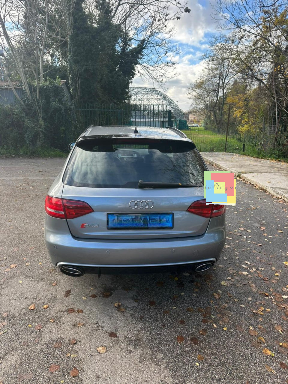 1560 SPOILER TETTO ADATTO PER AUDI A4 B8 RS4 2007-2016 NERO LUCIDO