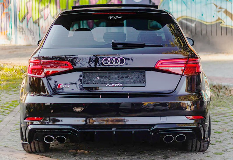 🔥Diffusore rs3 Adatto Per Audi A3 S3 SLINE 8V FL SB 2017+ NERO LUCIDO🔥