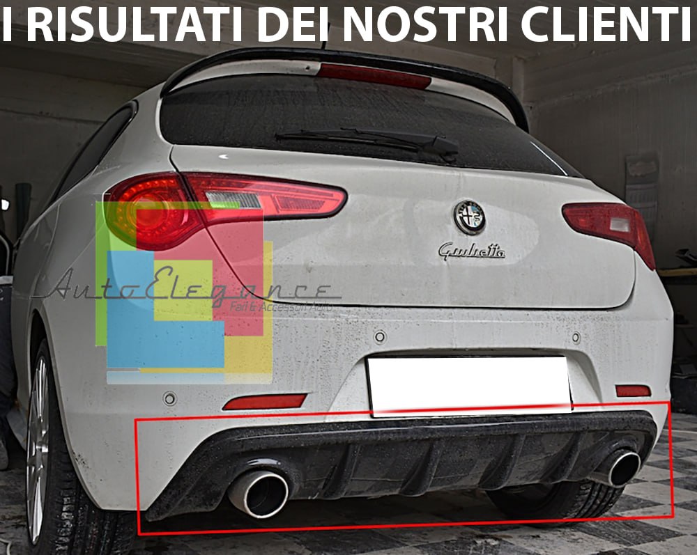0061⭐DIFFUSORE ADATTO PER ALFA ROMEO GIULIETTA NERO LUCIDO ⭐