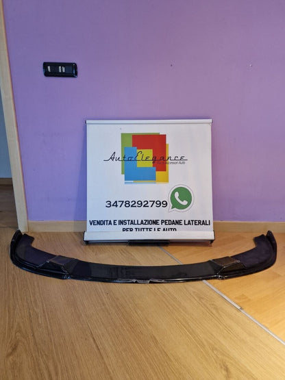 0058⭐SPLITTER ANTERIORE ADATTO PER BMW SERIE 5 E60 E61 M TECH ABS NERO LAMA⭐