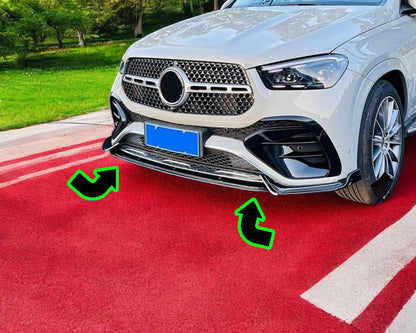 ✨2113 SPLITTER ADATTO PER MERCEDES GLE W167 C167 23+AMG LOOK TUNING NERO LUCIDO✨