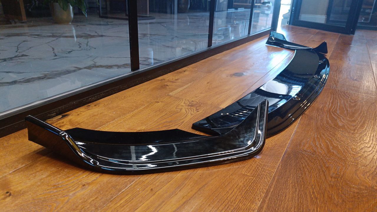 ✨2113 SPLITTER ADATTO PER MERCEDES GLE W167 C167 23+AMG LOOK TUNING NERO LUCIDO✨
