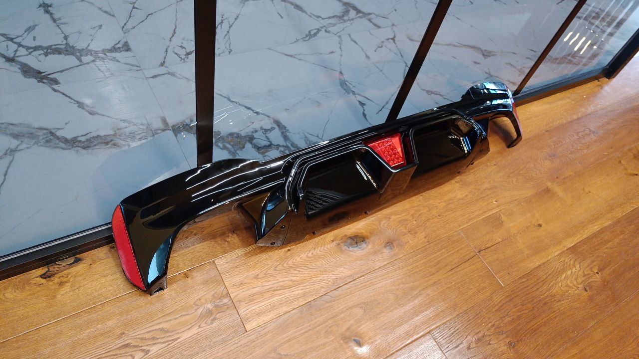 💕ART.2108 DIFFUSORE LED  BMW SERIE 5 G30 2018 MSPORT NERO LUCIDO G38 LOOK💕