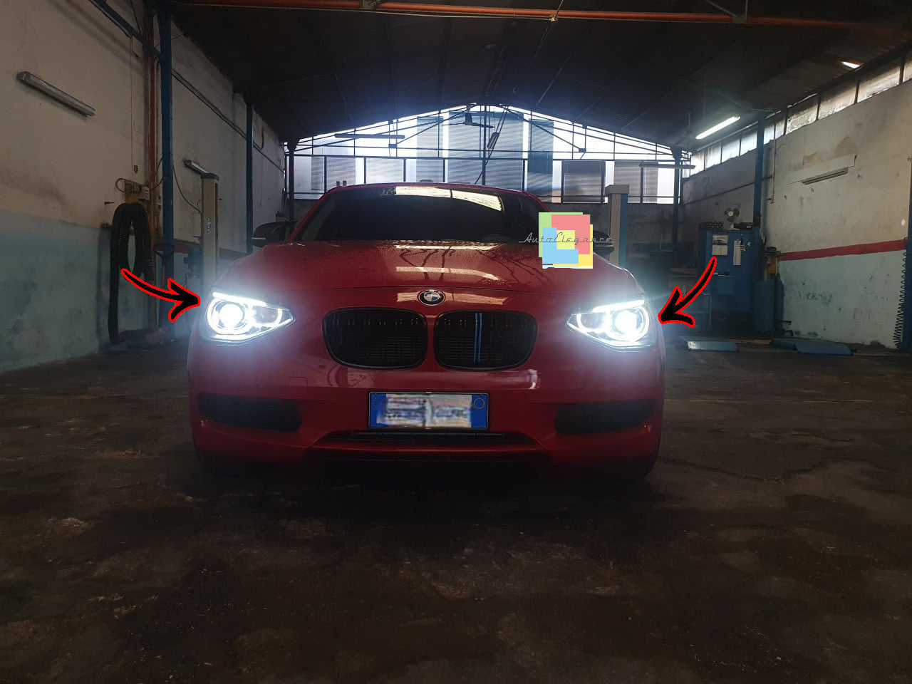 🔥Coppia fari adatto per BMW SERIE 1 F20 angel eyes led 🔥