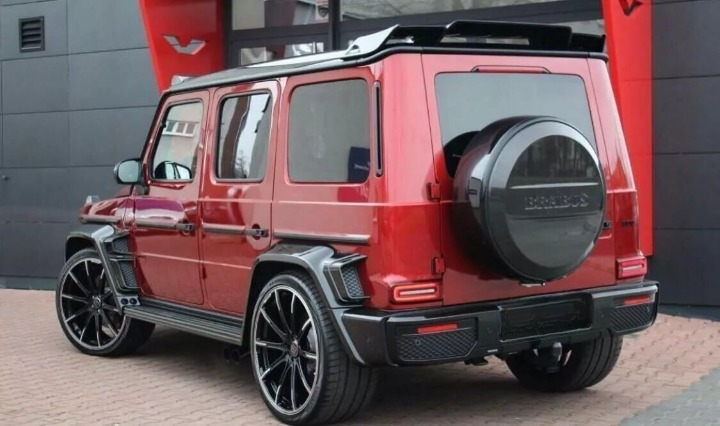 ART.1070 SPOILER MERCEDES CLASSE G W463 W464 LOOK BRABUS NERO LUCIDO