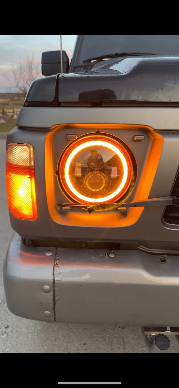 ⭐0030 NISSAN PATROL GR (Y60) FULL LED HEADLIGHTS WITH ANGEL EYES DAYLIGHTS⭐