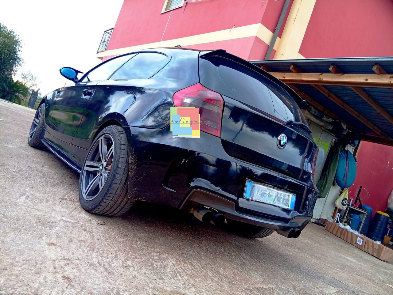 🔥Sotto minigonne nero lucido adatto per BMW E87 SERIE 1 04-07🔥